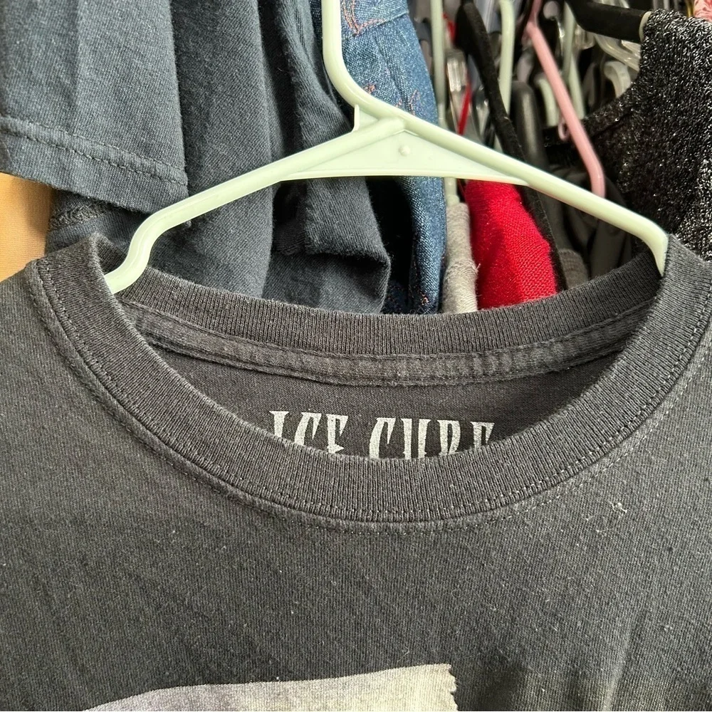 Ice Cube Black Graphic Rapper Tshirt Size Large - 